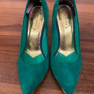 Emerald green heels